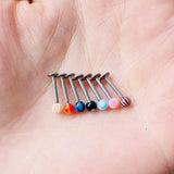 10 Pcs Mixed Acrylic Lip Nail Piercing Jewelry