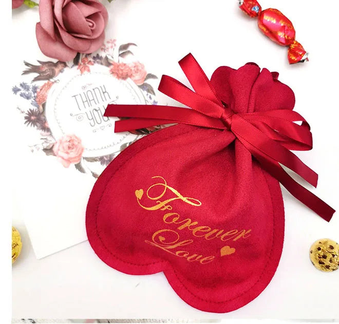 10 pcs Velvet Bags Pouches Drawstring Jewelry Packing Bags