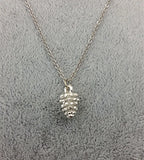 10 Christmas Tree Ornaments 5 Pinecone Pendant Necklace Women Jewelry