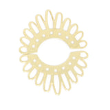 Brass Hollow Flower Earrings Necklace Pendant Charm Jewelry Components