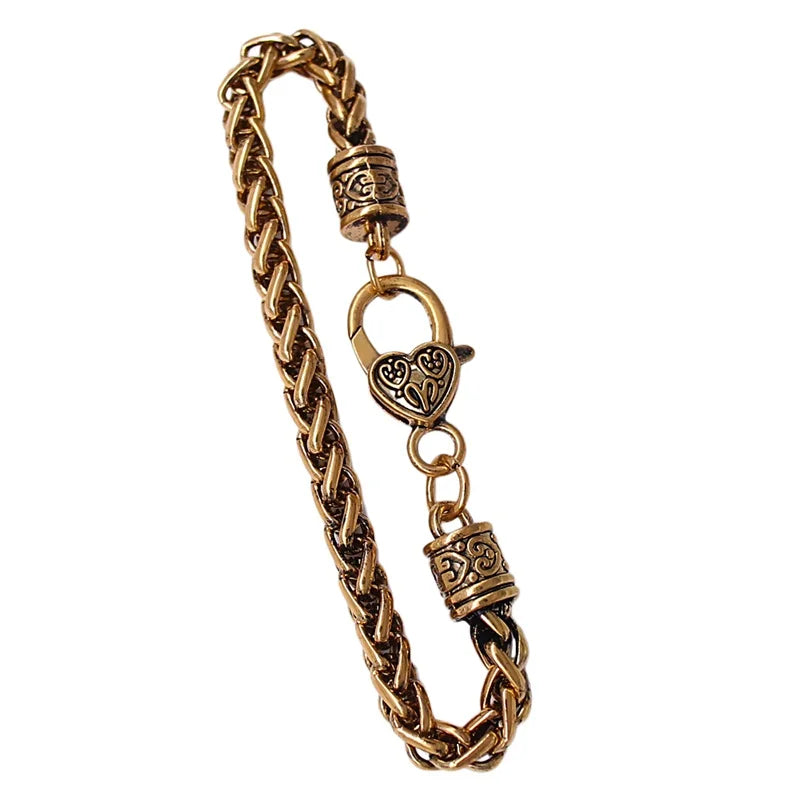 10Pcs/Lot Twisted Metal Wheat Chain Bracelet - HIPHOP Jewelry