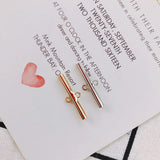 10Pcs White Gold Stainless Steel Earrings Fashion Jewelry Supplies