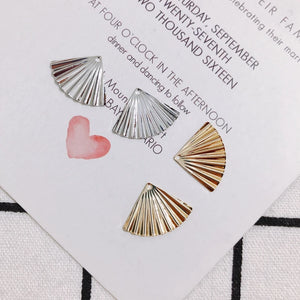 10 pc Fan-shaped Earrings Accessories for Personality Retention