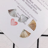10 pc Fan-shaped Earrings Accessories for Personality Retention