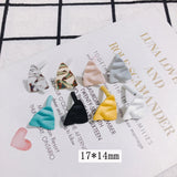 10pcs Spring and Morandi Triangle Earrings DIY Material Accessories