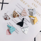 10pcs Spring and Morandi Triangle Earrings DIY Material Accessories