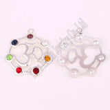 7 Chakra Symbol Yoga Charm Yogi Pendant Set of 10 Pieces