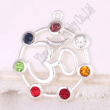 7 Chakra Symbol Yoga Charm Yogi Pendant Set of 10 Pieces