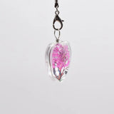 10pcs Heart-Shaped Dried Flowers Pendant Necklace DIY Jewelry Making Process