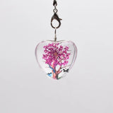 10pcs Heart-Shaped Dried Flowers Pendant Necklace DIY Jewelry Making Process
