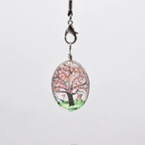 10Pcs Oval Natural Dried Flowers Plants Pendant Necklace DIY Decoration