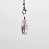 10Pcs Oval Natural Dried Flowers Plants Pendant Necklace DIY Decoration