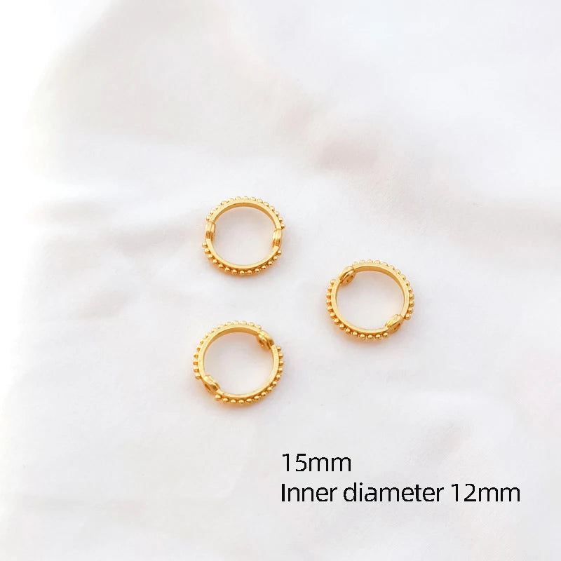 10pcs Double Hole Bead Ring DIY Jewelry Making Accessories