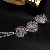 Carving Flower Anklets Antique Silver Beach Tassel Foot Ankle Bracelets