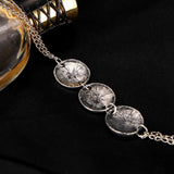 Carving Flower Anklets Antique Silver Beach Tassel Foot Ankle Bracelets