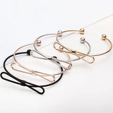 10pc Knot Bangles Bow Bracelets Open Cuff Silver Rose Hand Jewelry