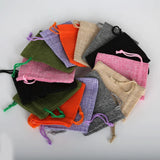 Linen Cotton Drawstring Bag Jewelry Bag Christmas/Wedding Gift Pouch