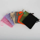 Linen Cotton Drawstring Bag Jewelry Bag Christmas/Wedding Gift Pouch