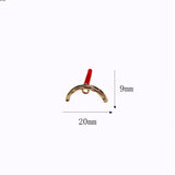 Custom Alloy Semicircle Earrings Accessories