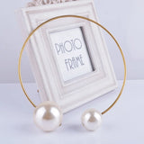 10pcs Big Pearl Choker Necklaces Double Beads Pendant Bib Women Jewelry