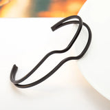10pcs Wave Hollow Metal Bangles Silver Plated Adjustable Cuff Bracelets