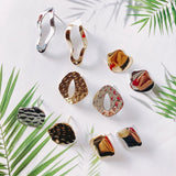 10pcs Stainless Steel Bead Caps Earrings DIY Jewelry