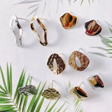 10pcs Stainless Steel Bead Caps Earrings DIY Jewelry