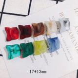 10pcs Stone Shaped Resin Earring Jewelry Material