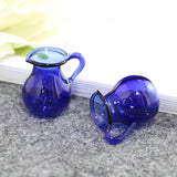 10 Mini Glass Vases Pendant Necklace Keychain DIY Accessories