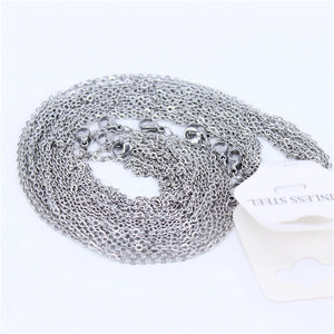 10 pcs Stainless Steel Jewelry Chain Set - Durable & Non-Fading Accessories