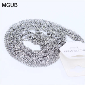 10 pcs Stainless Steel Jewelry Chain Set - Durable & Non-Fading Accessories
