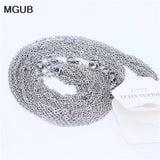 10 pcs Stainless Steel Jewelry Chain Set - Durable & Non-Fading Accessories