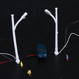 Set of 10 Light Grey Car Scale Cable W/N Painted Rooms