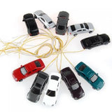 Set of 10 Light Grey Car Scale Cable W/N Painted Rooms