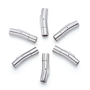 10 Sets Stainless Steel Bayonet Clasps for DIY Jewelry Making