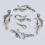 10 sets Musical Note Shape Zinc Alloy Toggle Clasps for DIY Jewelry Making
