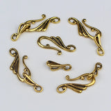 10 sets Musical Note Shape Zinc Alloy Toggle Clasps for DIY Jewelry Making
