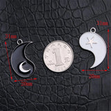 10 Sets Stars Moon Tai Chi Charm DIY Jewelry Making