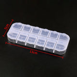 Adjustable Plastic Jewelry Storage Box Case for Beads Earrings
