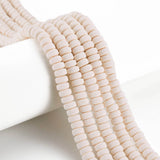 10 Strands 6-7mm Flat Round Polymer Clay Beads for DIY Jewelry Making