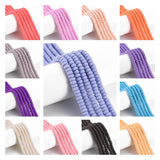10 Strands 6-7mm Flat Round Polymer Clay Beads for DIY Jewelry Making
