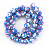 10 Colorful Polymer Clay Round Loose Beads for DIY Jewelry 8.5~9x8mm
