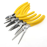 Yellow Handle Long Fixing Jewelry Pliers Kit for DIY