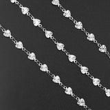 Stainless Steel Cross Heart Link Chain DIY Jewelry Making