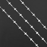 Stainless Steel Cross Heart Link Chain DIY Jewelry Making