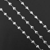 Stainless Steel Cross Heart Link Chain DIY Jewelry Making