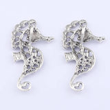 Set of 10 Seahorse Charms for Ocean Jewelry Making
