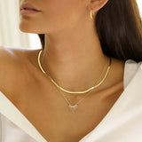 10x Tarnish Stainless Steel Herringbone Necklace for Men Women