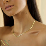 10x Tarnish Stainless Steel Herringbone Necklace for Men Women