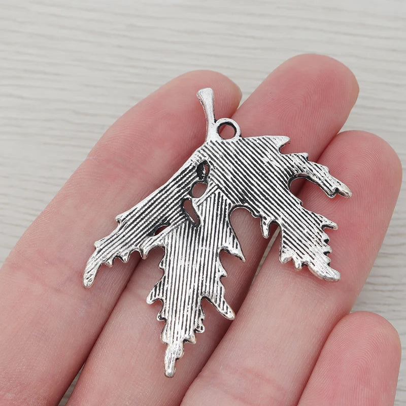 10pcs Maple Leaf Charms Pendants DIY Necklace Making